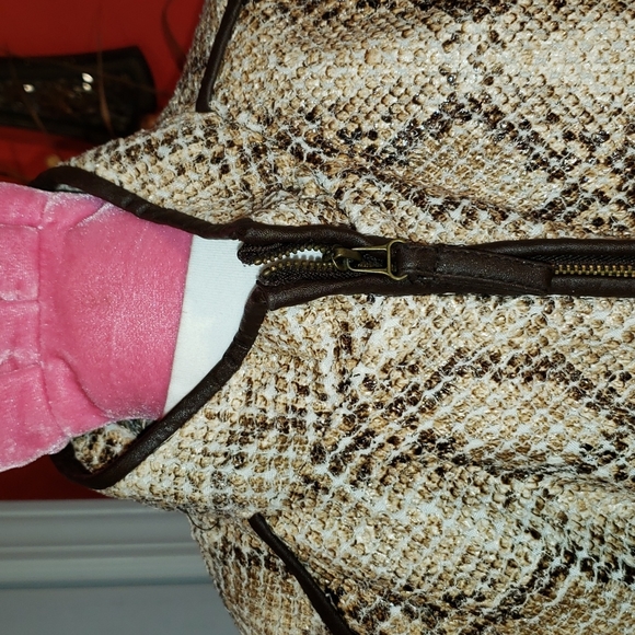 FF 💘MAX STUDIO VINTAGE ANIMAL PRINT HOBO SOHO CHIC BLAZER JACKET COAT - Picture 6 of 17